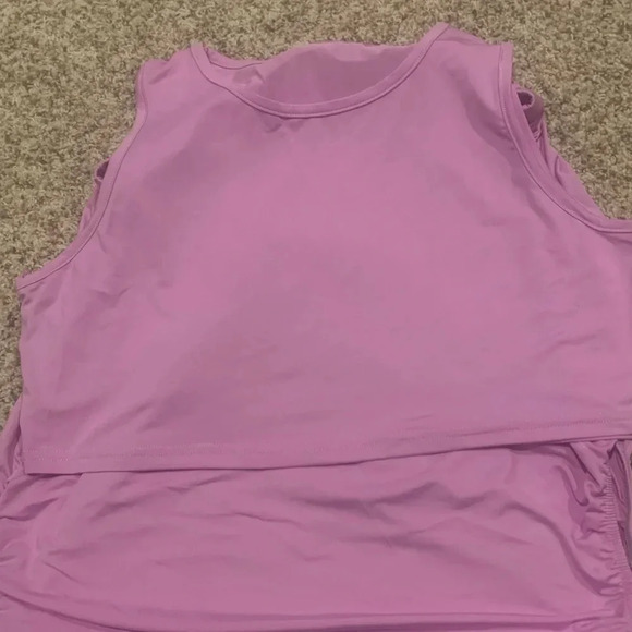 Stretchy Two Piece Dresses Bodycon Tanks Crop Top + Bandage Midi Skirt Suits - Picture 4 of 4